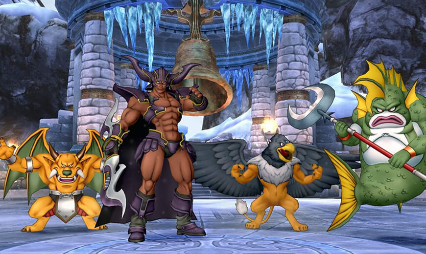 Dragon Quest X - Version 3.0 - Labyrinthe enchanté pièce des 4 princes du monde fantôme